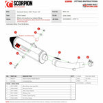 Scorpion Serket Parallel Satin Titanium Exhaust - Kawasaki Versys 1000 2019 - 2020