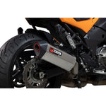 Scorpion Serket Parallel Satin Titanium Exhaust - Kawasaki Versys 1000 2019 - 2020