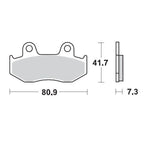 Moto Master Racing Front Brake Pads - Honda XR600R 1985-1987