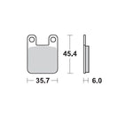 Moto Master Racing Rear Brake Pads - Sherco Citycorp 125 2003-2006