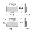 Moto Master Racing GP Sinder Pro Front Brake Pads - Suzuki RM65 2003-2005