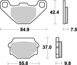 Moto Master Nitro Rear Brake Pads - Kawasaki KLR650 1989-2003