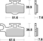 Moto Master Nitro Front Brake Pads - Suzuki RM65 2003-2005