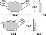 Moto Master Nitro Rear Brake Pads - Suzuki RM85 2005-2017