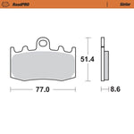 Moto Master Roadpro Sinder Front Brake Pads - BMW R 850 RT 2000-2005