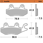 Moto Master Roadpro Sinder Front Brake Pads - Kawasaki Z 400 2019-2024