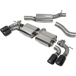 Scorpion Car Exhaust Cat-Back/GPF-Back System (Resonated) (E Valves) Carbon Ascari - VW Golf R MK7.5 Facelift 2017 - 2020