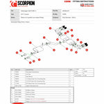 Scorpion Car Exhaust Cat-Back/GPF-Back System (Resonated) (E Valves) Carbon Ascari - VW Golf R MK7.5 Facelift 2017 - 2020