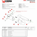 Scorpion Red Power Stainless Steel Exhaust - Triumph Street Triple 765 R & RS 2020 - 2021