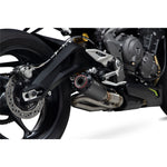 Scorpion Red Power Black Ceramic Exhaust - Triumph Street Triple 765 R & RS 2020 - 2021