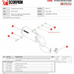 Scorpion Red Power Stainless Steel Exhaust - Kawasaki Ninja 1000SX 2020 - 2021