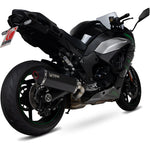 Scorpion Serket Parallel Black Ceramic Exhaust - Kawasaki Ninja 1000SX 2020 - 2021