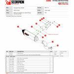 Scorpion Serket Parallel Black Ceramic Exhaust - Kawasaki Ninja 1000SX 2020 - 2021