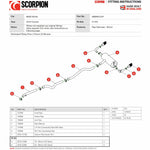 Scorpion Exhaust Cat-Back System (Non-Resonated) (Electronic Valves) Carbon Ascari - BWM M240i 16-18