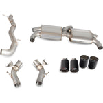 Scorpion Exhaust Cat-Back System (Non Resonated) (E Valves) Carbon Ascari - Audi S3 2.0T 8V Door & Sportback 2013 - 2016