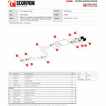 Scorpion Car Exhaust Cat-Back System (Electronic Valves) Carbon Fibre Ascari - Ford Fiesta ST MK8 2018 - 2020