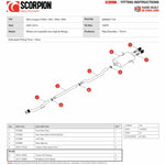 Scorpion Car Exhaust Cat-Back System (Non-Resonated) Carbon Ascari - Mini Cooper S R56 / R57 / R58 / R59 2007 - 2014