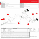 Scorpion Car Exhaust Cat-Back System (Resonated) (Electronic Valves) Carbon Fibre Ascari - Volkswagen Golf MK7 R 2014 - 2016