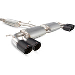 Scorpion Car Exhaust Cat-Back System (Resonated) (Non-Valved) Carbon Fibre Ascari - Volkswagen Golf MK7 R 2014 - 2016