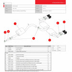 Scorpion Car Exhaust Cat-Back System (Resonated) (Non-Valved) Carbon Fibre Ascari - Volkswagen Golf MK7 R 2014 - 2016