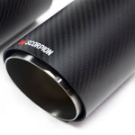 Scorpion Car Exhaust Upgrade Kit Twin 100mm Carbon Fibre Ascari Trim