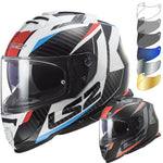 LS2 FF800 Storm Racer Motorcycle Helmet & Visor