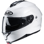 HJC C91 Plain Flip Front Motorcycle Helmet & Visor