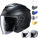 HJC I30 Plain Open Face Motorcycle Helmet & Visor