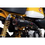 Scorpion Red Power Black Ceramic Oval Exhaust - Honda Monkey 125 2018 - 2021