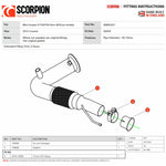 Scorpion Car Exhaust De-Cat Downpipe - Mini Cooper S F55 / F56 (Non-UK / Non-EU Model) 2014 - 2021