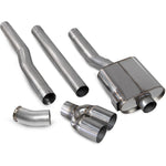 Scorpion Car Exhaust Cat-Back System (Non-Res) Polished Twin 90mm STW - Mini Cooper S F56 (Non-UK / Non-EU Model) 2014 - 2021