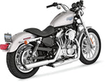 Vance & Hines 3" Round Twin Slash Silencers - Harley Davidson XL 883 R 2004-2013