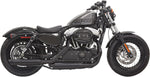 Bassani Firepower Series Silencers - Harley Davidson XL 883 N ABS 2014-2020 - Black