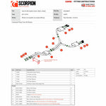 Scorpion Car Exhaust Hald System (Non-Resonated) Carbon Ascari - Audi S4 B9 Quattro 3.0T V6 Avant Saloon/Sedan (Non GPF Model) 2017 - 2019