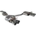 Scorpion Car Exhaust Half System (Resonated) Polished Daytona - Audi S4 B9 Quattro 3.0T V6 Avant Saloon/Sedan (Non GPF Model) 2017 - 2019