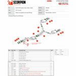 Scorpion Car Exhaust Half System (Resonated) Polished Daytona - Audi S4 B9 Quattro 3.0T V6 Avant Saloon/Sedan (Non GPF Model) 2017 - 2019