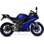 Scorpion Serket Taper Carbon Fibre Exhaust - Yamaha YZF R 125 Full System 2021 - 2022