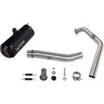 Scorpion Red Power Black Ceramic Exhaust - Yamaha YZF R 125 Full System 2021 - 2022