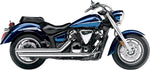 Cobra Speedster Slashdown Exhaust System - Yamaha XVS 1300 CTF V Star Deluxe 2013-2017 - Chrome