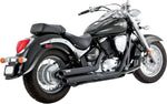 Vance & Hines Twin Slash Staggereds Exhaust System - Suzuki VZ 800 Z 2008-2009