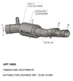 LeoVince Catalytic Converter - Yamaha XSR 700 2021-2024