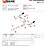 Scorpion Car Exhaust GPF-Back System (Resonated) (Electronic Valves) Carbon Ascari - BMW M135i F40 GPF Model 2021 - 2022