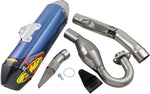 FMF Factory 4.1 RCT Slip-On Blue Titanium/ Carbon Silencer & Powerbomb Header - Kawasaki KXF250 2017-20