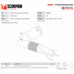 Scorpion Car Exhaust Turbo-Downpipe with High Flow Sports Catalyst - BMW M135i F40 GPF Model 2020 - 2021