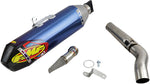 FMF Factory 4.1 RCT Slip-On Titanium/ Carbon Silencer - Blue - Kawasaki KXF450 2019-23