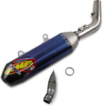 FMF Factory 4.1 RCT Slip-On Blue Titanium Silencer - Husqvarna FC 250 & KTM SXF250 2019-22, Gas Gas MC250F 2021-23