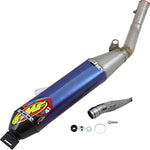 FMF Factory 4.1 Titanium Blue Slip-On Exhaust Silencer - Yamaha WRF450 2020-21