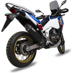 Scorpion Serket Parallel Black Ceramic Exhaust - Honda CRF 1100 Africa Twin 2020 - 2021