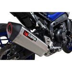 Scorpion Serket Parallel Brushed Stainless Steel Exhaust - Yamaha MT-09 Full System 2021 - 2022