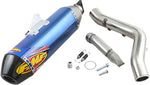 FMF Factory 4.1 RCT Slip-On Titanium/ Carbon Silencer - Blue - Yamaha YFZ450R ATV 2009-2019